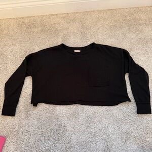 Altar’d state cropped long sleeve top.